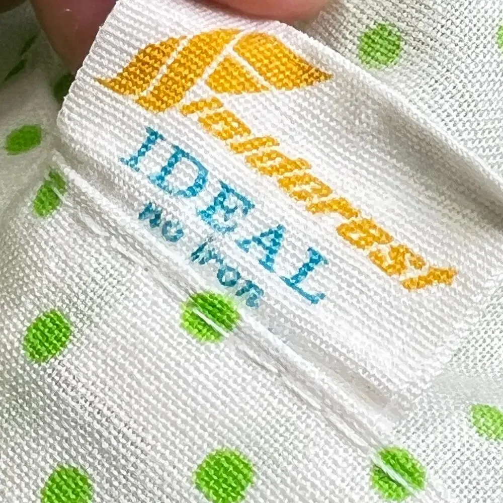 Vintage Fieldcrest Mod Polka Dot Floral Twin Flat Sheet Daisy No Iron Percale